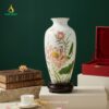 Bình Hoa Sứ Cao Cấp Họa Tiết Hoa Sen Liên Hoa – Quà Tặng Ý Nghĩa
