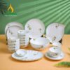 Bộ bàn ăn Bát Tràng hoa Sen BBA 01021924 Bộ bàn ăn Bát Tràng hoa Sen