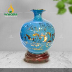 Bình Hút Lộc Mã Đáo Thành Công Vẽ Vàng - BHL 2580624 Bình Hút Lộc Mã Đáo Thành Công Vẽ Vàng