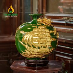 Bình Hút Lộc Dát Vàng Thuận Buồm Xuôi Gió - BHL 3680924 Bình hút lộc dát vàng Thuận Buồm Xuôi Gió