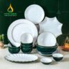 Bộ Bàn Ăn Men Màu Xanh Lục 13 Sản Phẩm BBA-03052224 Bộ Bàn Ăn Men Màu Xanh Lục