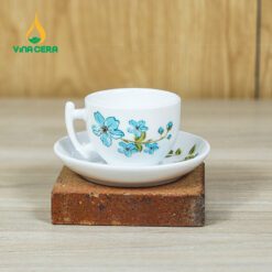 Bộ Trà Mẫu Đơn Hoa Xanh Chỉ Vàng - SVN BAT 22032407 Bộ Trà Mẫu Đơn Hoa Xanh - SVN BAT 22032407