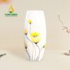 Bình Hoa Dáng Bom Vẽ Hoa Tulip - SVN BH 06032401 Bình hoa dáng bom vẽ hoa tulip