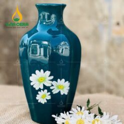 Mẫu Bình Hoa Men Xanh Lục Bảo Hoa Cúc