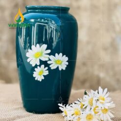 Mẫu Bình Hoa Men Xanh Lục Bảo Hoa Cúc