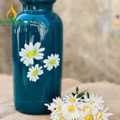 Mẫu Bình Hoa Men Xanh Lục Bảo Hoa Cúc