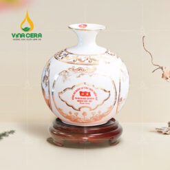 Bình hút lộc tứ cảnh vẽ vàng