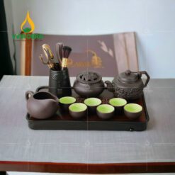 Bộ Trà Gốm Tử Sa Hoa Dây - SVN BAT 29032402 Bộ Trà Gốm Tử Sa Khắc Hoa Sen – SVN BAT 29032401