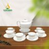Bộ Ấm Trà Đèn Thần Chỉ Bạc