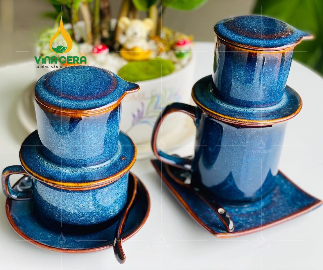 bo-phin-pha-ca-phe-bat-trang-men-xanh-hoa-bien (6) Bộ Quà Tặng Phin Cà Phê Men Xanh Hỏa Biến