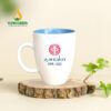 Ly Sứ Bầu Lòng Màu 320 ml - LS-016124 Ly Sứ Bầu Lòng Màu 320 ml