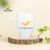 Ly Sứ Trắng Bầu 380ml - LS 0353024 Ly sứ trắng bầu 380 ml