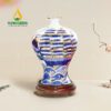 Mai Bình Thuận Buồm Xuôi Gió Vẽ Vàng Nền Xanh - BHL 1073024 Giải Mã Ý Nghĩa Phong Thủy Của Bình Hút Lộc