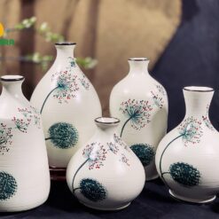 Bình Hoa Bát Tràng Vẽ Bồ Công Anh - SVN BH 11042401 Bình Hoa Bát Tràng Vẽ Bồ Công Anh