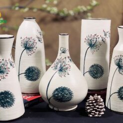 Bình Hoa Bát Tràng Vẽ Bồ Công Anh - SVN BH 11042401 Bình Hoa Bát Tràng Vẽ Bồ Công Anh