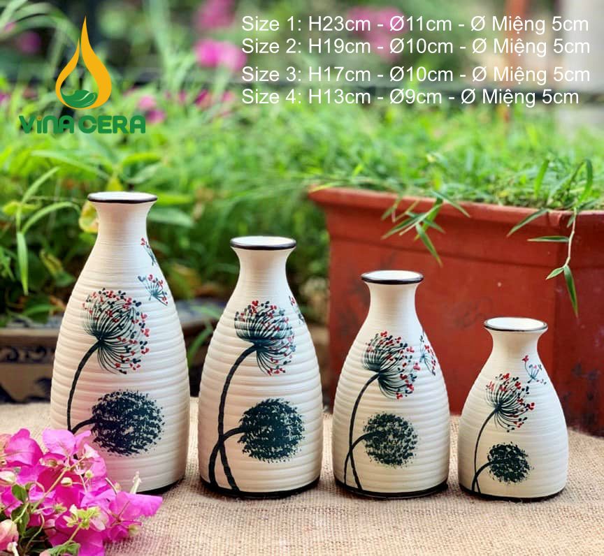 binh-hoa-gom-ve-bo-cong-anh (19) Bình Hoa Bát Tràng Vẽ Bồ Công Anh