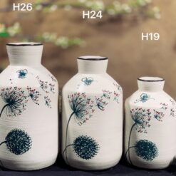 Bình Hoa Bát Tràng Vẽ Bồ Công Anh - SVN BH 11042401 Bình Hoa Bát Tràng Vẽ Bồ Công Anh
