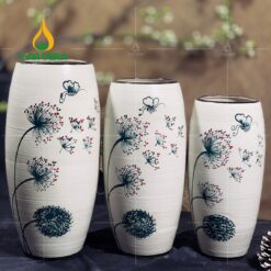 Bình Hoa Bát Tràng Vẽ Bồ Công Anh - SVN BH 11042401 Bình Hoa Bát Tràng Vẽ Bồ Công Anh