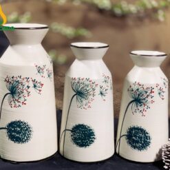Bình Hoa Bát Tràng Vẽ Bồ Công Anh - SVN BH 11042401 Bình Hoa Bát Tràng Vẽ Bồ Công Anh