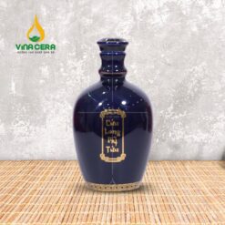 Bình Rượu Sứ Dáng Bầu Có Núm Tráng Men - SVN BR 03052401 Bình Rượu Sứ Dáng Bầu Có Núm Tráng Men