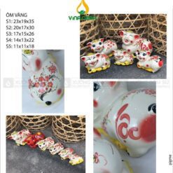 Heo Đất Vẽ Hoa Đào - HD 1352824 Heo đất vẽ hoa đào