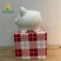 Heo Sứ Tiết Kiệm Lợn Đất Ống Heo Mini Hoạ Tiết Vẽ Tay Dễ Thương Gốm Sứ Bát Tràng Cao Cấp (2)