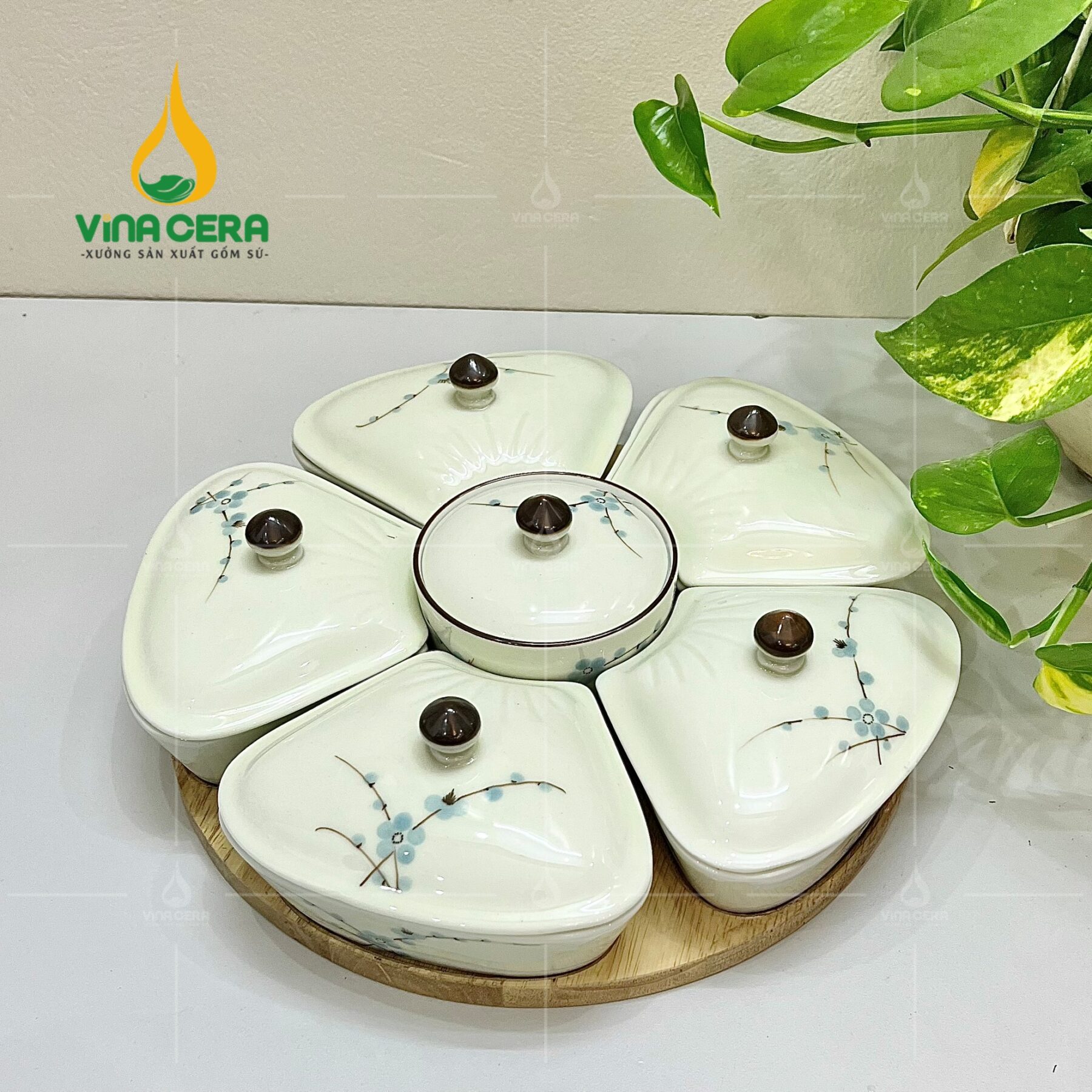 Xưởng Sản Xuất Khay Đựng Mứt Tết Gốm Sứ Cao Cấp Khay Mut Su 8