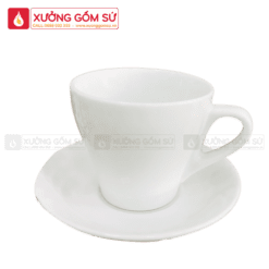 Ly Sứ Trắng Bát Tràng uống cafe Espresso LS111224 Ly Sứ Trắng Bát Tràng uống cafe Espresso LS111224