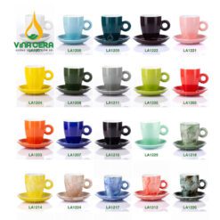 Ly Sứ Uống Cà Phê Quai Tròn 330ml - LS-0153124 Ly Sứ Trắng Quai Tròn 330ml