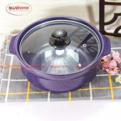 Nồi Sâu Sứ Truyền Thống Novicook Màu Cổ Lam 2.5L