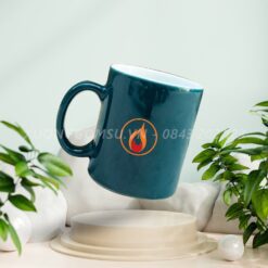 Ly Sứ Trụ Có Quai In Logo LS051224