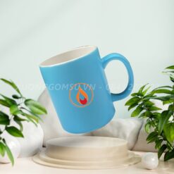 Ly Sứ Trụ Có Quai In Logo LS051224