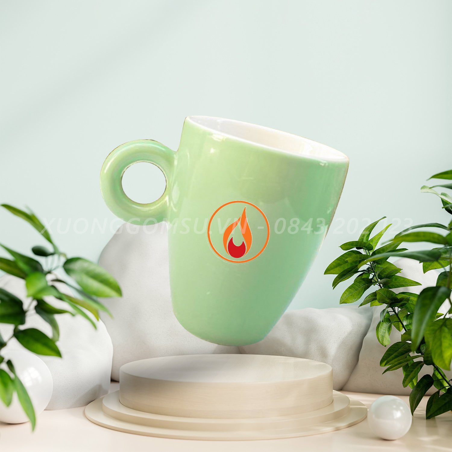 z3637587263287_afab616796d2a901530500549176f767.jpg Ly Sứ Bầu Quai Tròn Nhiều Màu LS071112