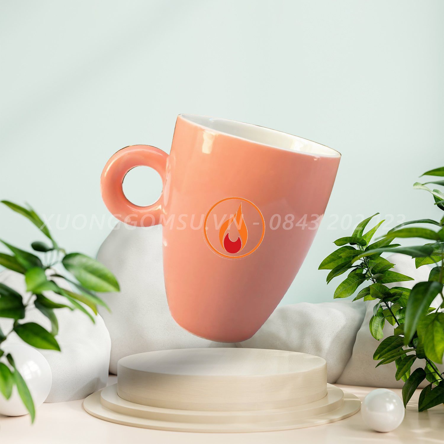 z3637587282535_25ed589b78477c4c6802aa0491a45af0.jpg Ly Sứ Bầu Quai Tròn Nhiều Màu LS071112