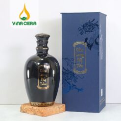 Bình Rượu Sứ Dáng Bầu Có Núm Tráng Men - SVN BR 03052401 Bình rượu sứ - Cửu Long Mỹ Tửu (1)