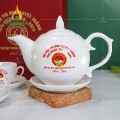 Bộ Trà Bưởi Ngọn Lửa In Logo Theo Yêu Cầu - SVN BAT 0162824 Bộ Trà Bưởi Ngọn Lửa - Đại Hội Thi Đua Quyết Thắng 2019-2024