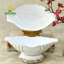 Bát Thuyền Sứ Đựng Gà Cúng - TS 102401 Bát thuyền sứ đựng gà cúng
