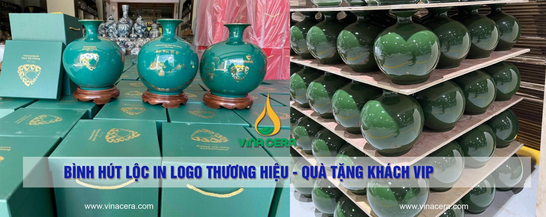 Bình hút lộc in logo thương hiệu - Quà tặng khách Vip