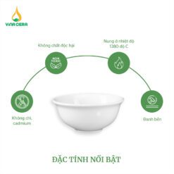 Chén chấm sâu lòng đựng mắm 9.2 cm