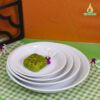 Đĩa Tròn Ảo Trơn Sứ Trắng - DS 082405 Đĩa tròn ảo trơn sứ trắng