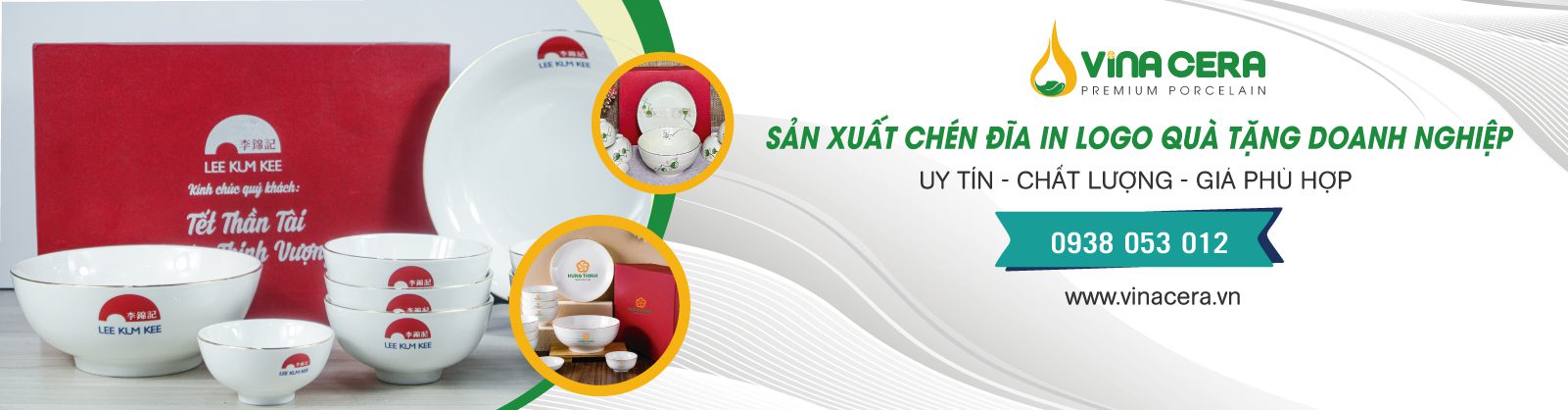 sản xuất chén đĩa in logo quà tặng