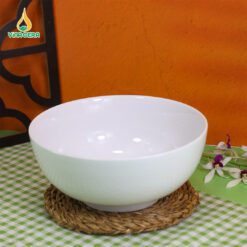 Tô Sứ Khum Trắng Trơn Đa Kích Thước - TO 082409 Tô sứ khum trắng trơn