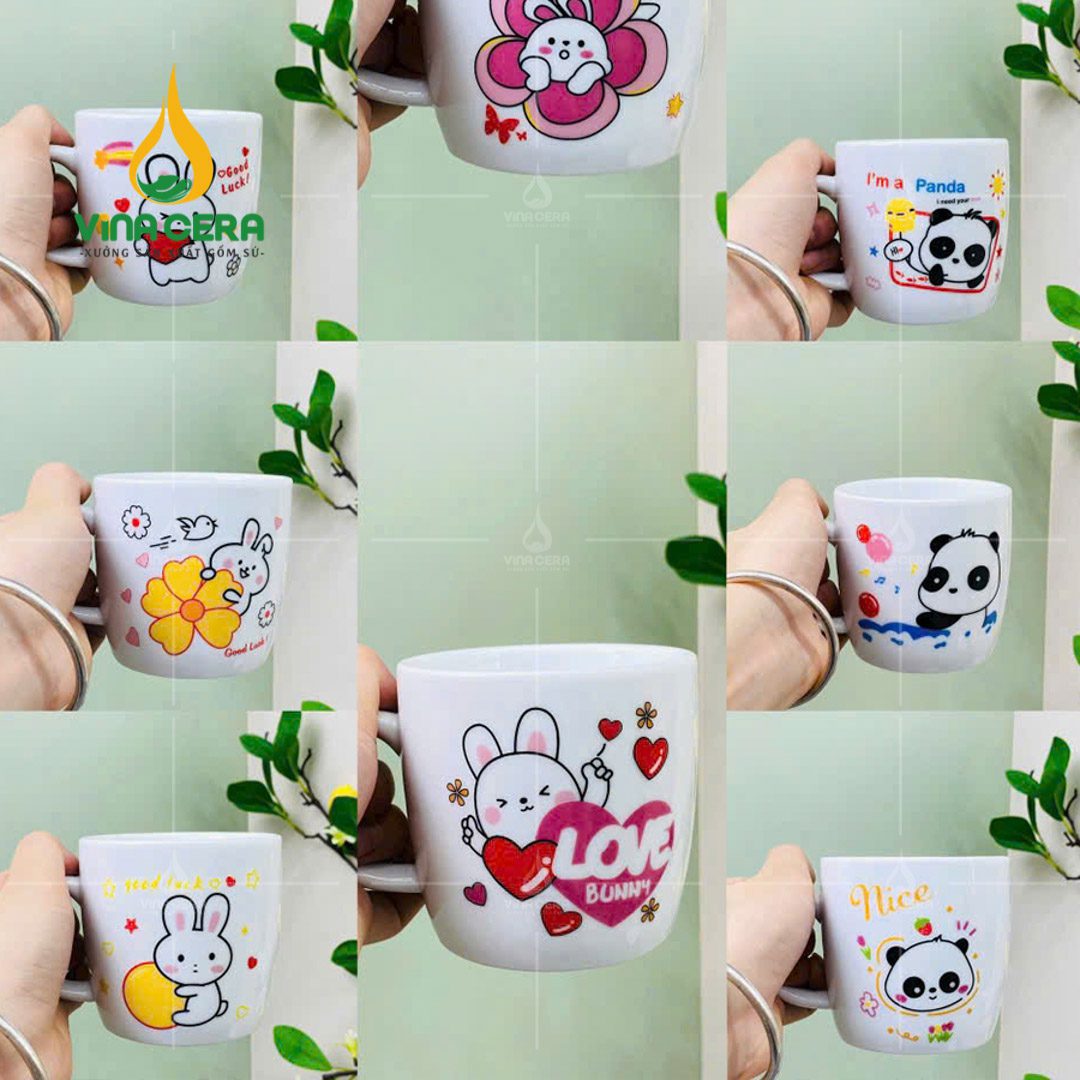 Quà Tặng Ly Sứ cốc sứ cho trường mầm non (3) Quà Tặng Ly Sứ cốc sứ cho trường mầm non