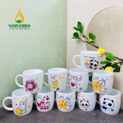Quà Tặng Ly Sứ cốc sứ cho trường mầm non Quà Tặng Ly Sứ cốc sứ cho trường mầm non