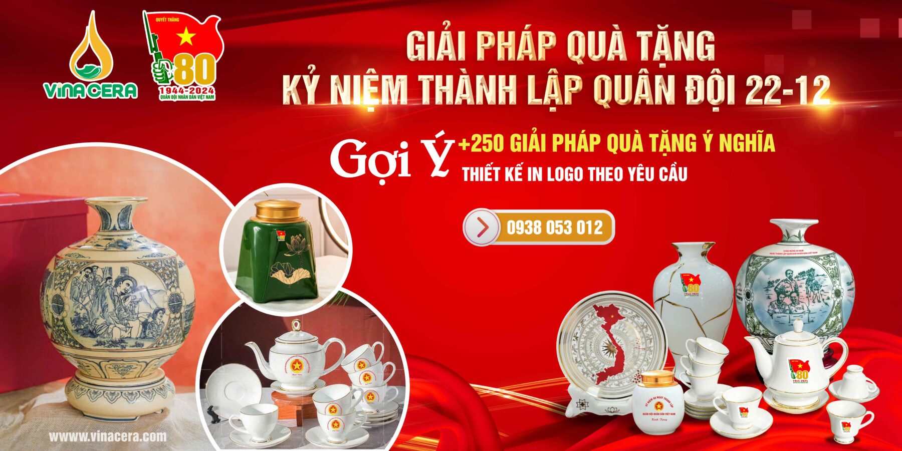 baner giải pháp quà tặng ngày thành lập quân đội