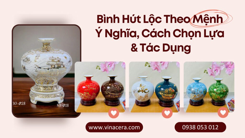 Bình hút lộc theo mệnh : Ý nghĩa, cách chọn và tác dụng