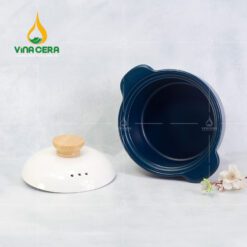 Nồi Hầm Gốm Sứ Hàn Quốc Xanh Cổ Vịt - NS 092402 Nồi Hầm Gốm Sứ Hàn Quốc Xanh Cổ Vịt