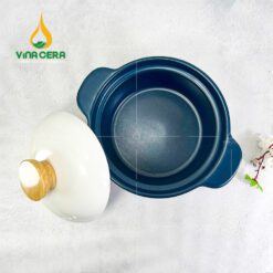 Nồi Hầm Gốm Sứ Hàn Quốc Xanh Cổ Vịt - NS 092402 Nồi Hầm Gốm Sứ Hàn Quốc Xanh Cổ Vịt