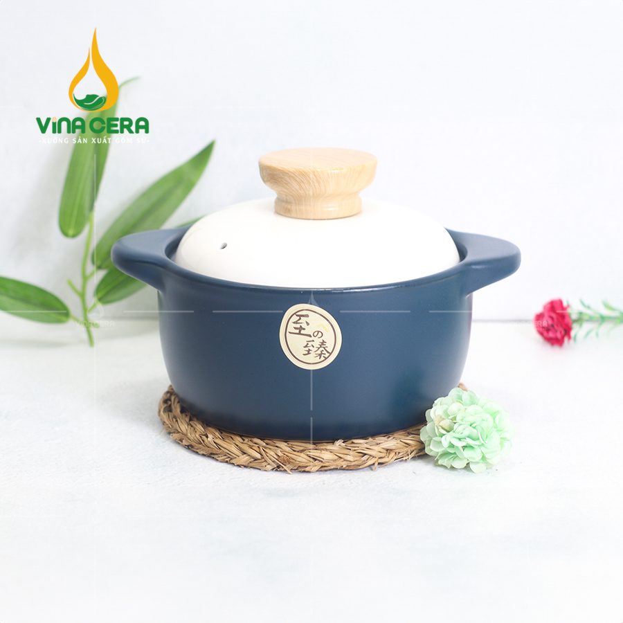 noi-ham-gom-su-han-quoc (3) Nồi Hầm Gốm Sứ Hàn Quốc Xanh Cổ Vịt