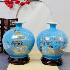 Bình Phong Thuỷ Hút Tài Lộc Men Màu In Decan Hoa Văn BHL-03102924 Bình Phong Thuỷ Hút Tài Lộc Men Màu In Decan Hoa Văn BHL-03102924